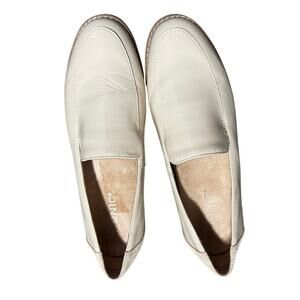Vionic Kensley Women’s Loafers Cream Patent Leather, Size 6.5